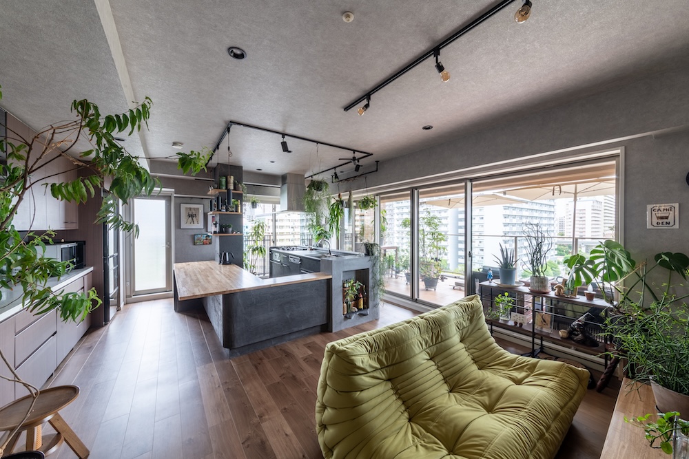 景色は最高のごちそう。私達にフィットしたキッチン