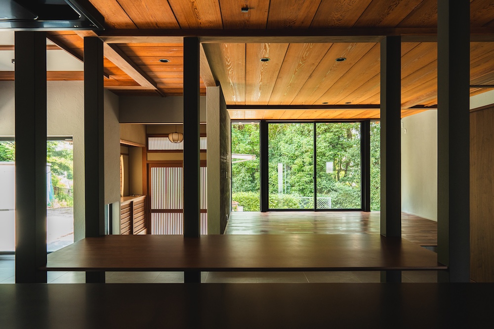 新旧が調和する家